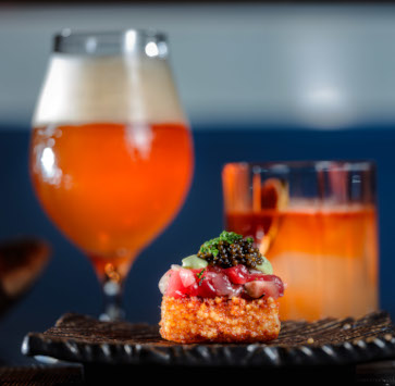 drinks with appetizer